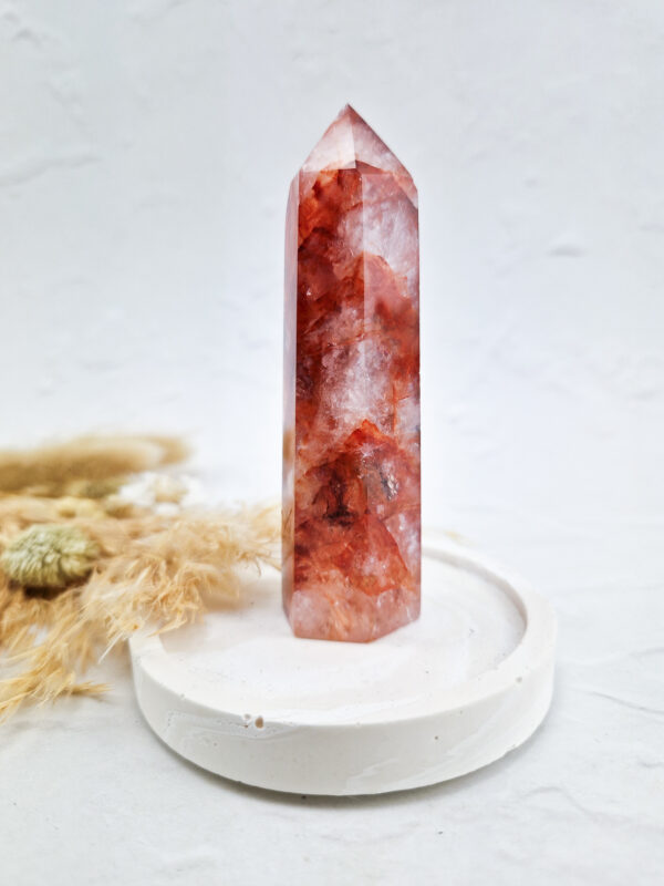 Fire quartz toren (hematoide kwarts/red healer)