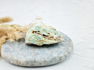 Caribbean blue calciet ruw stuk #1