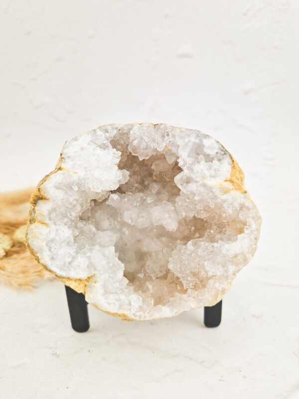 Halve kwarts geode