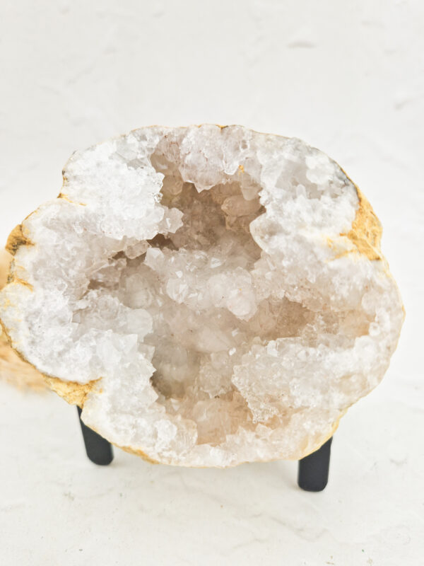 Halve kwarts geode