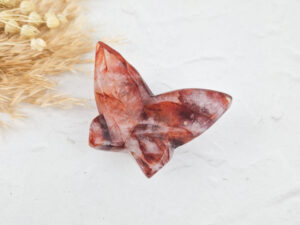 Hematoide kwarts vlinder (red healer/fire quartz)