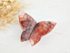 Hematoide kwarts vlinder (red healer/fire quartz)